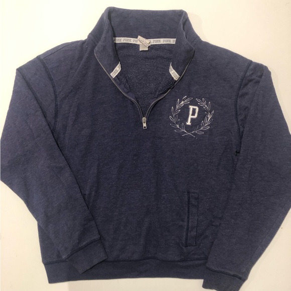 Victoria’s Secret PINK Half Zip Pullover Purple Color - Picture 6 of 10